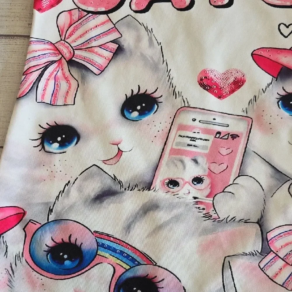 SHEIN Vibrant Pink and White Dress